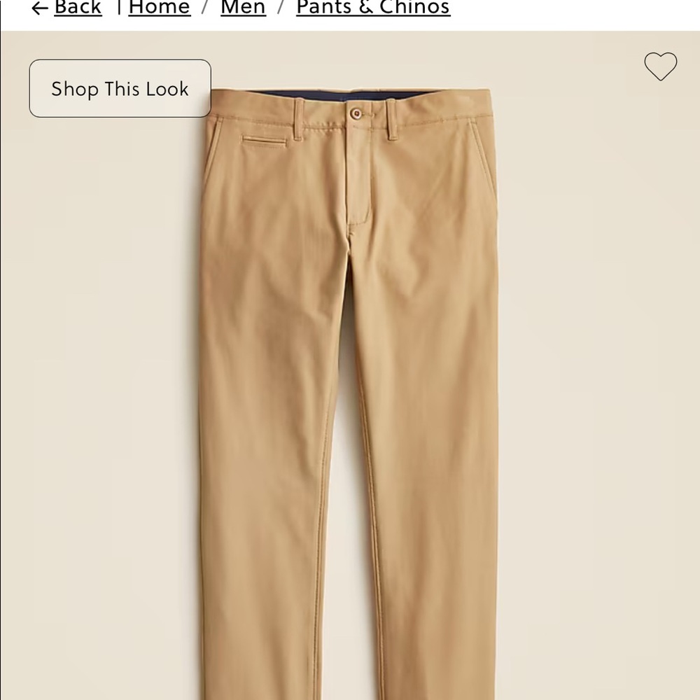 J Crew chino Tech pant